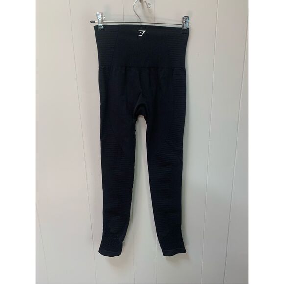 Gymshark Women's Perforated Performance Seamless Leggings Black Size XS - Picture 2 of 10